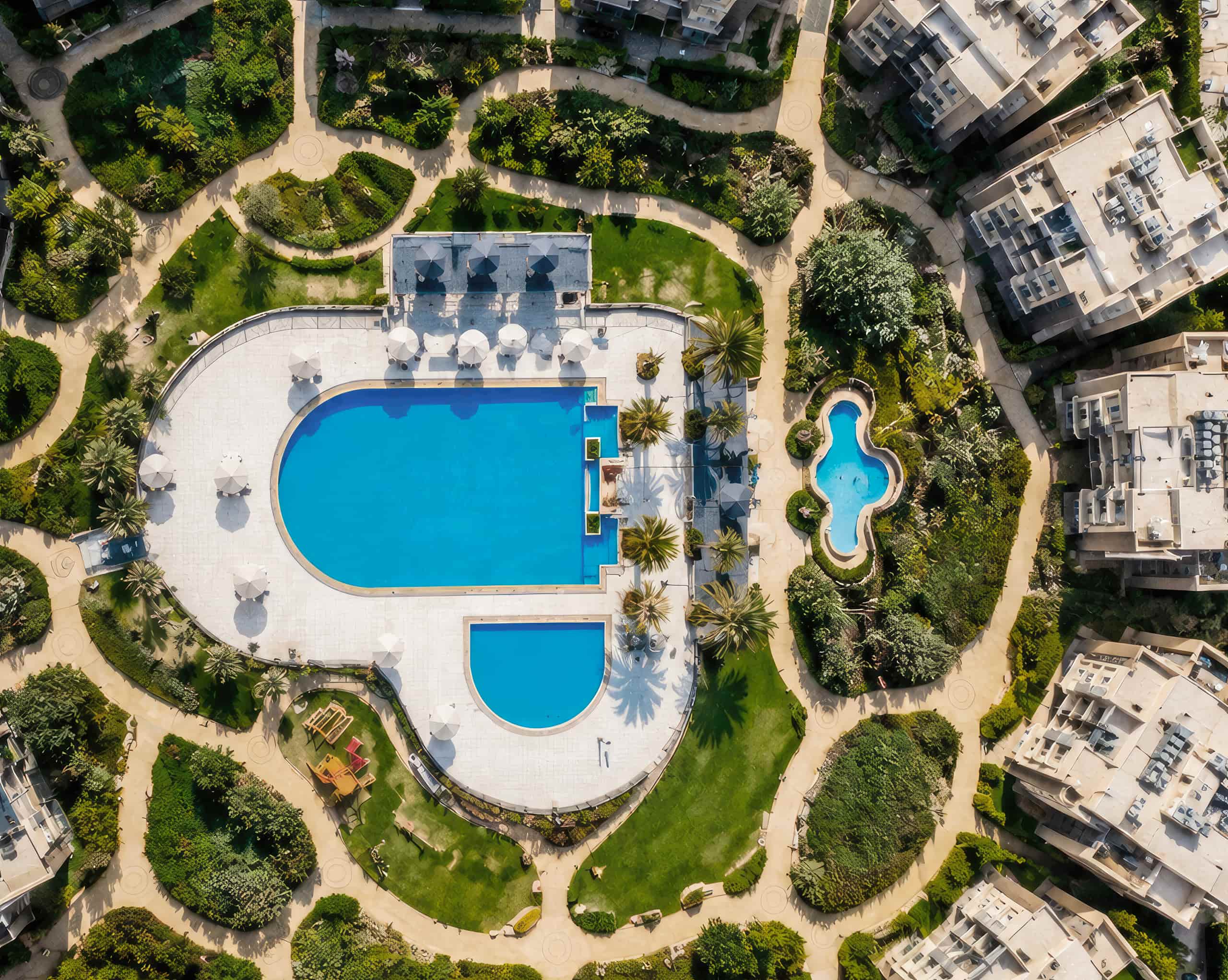 Luxury 2BR Garden Apartment | New Cairo | Near AUC — Pool in New Cairo , Cairo, Egypt