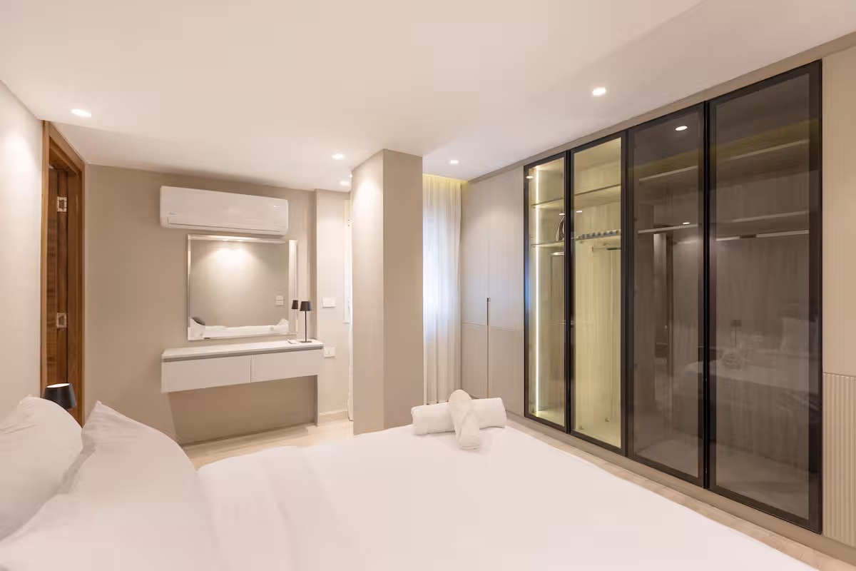 Elegant 2-BR Apartment in Almaza | Near City Stars — Bedroom 1 in Almaza , Near City Stars, Egypt — photo 2