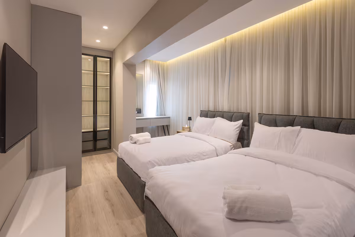 Elegant 2-BR Apartment in Almaza | Near City Stars — Bedroom 2 in Almaza , Near City Stars, Egypt — photo 2