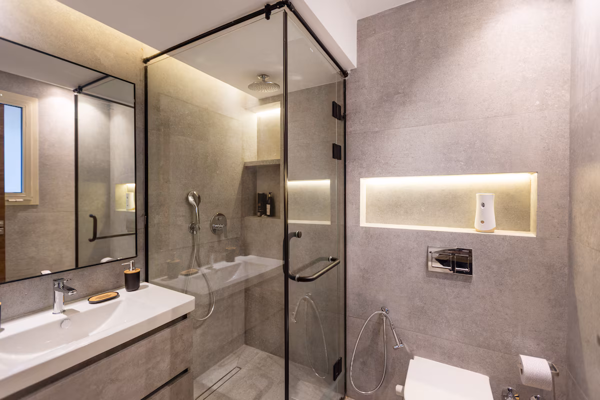 Elegant 2-BR Apartment in Almaza | Near City Stars — Full bathroom 2 in Almaza , Near City Stars, Egypt