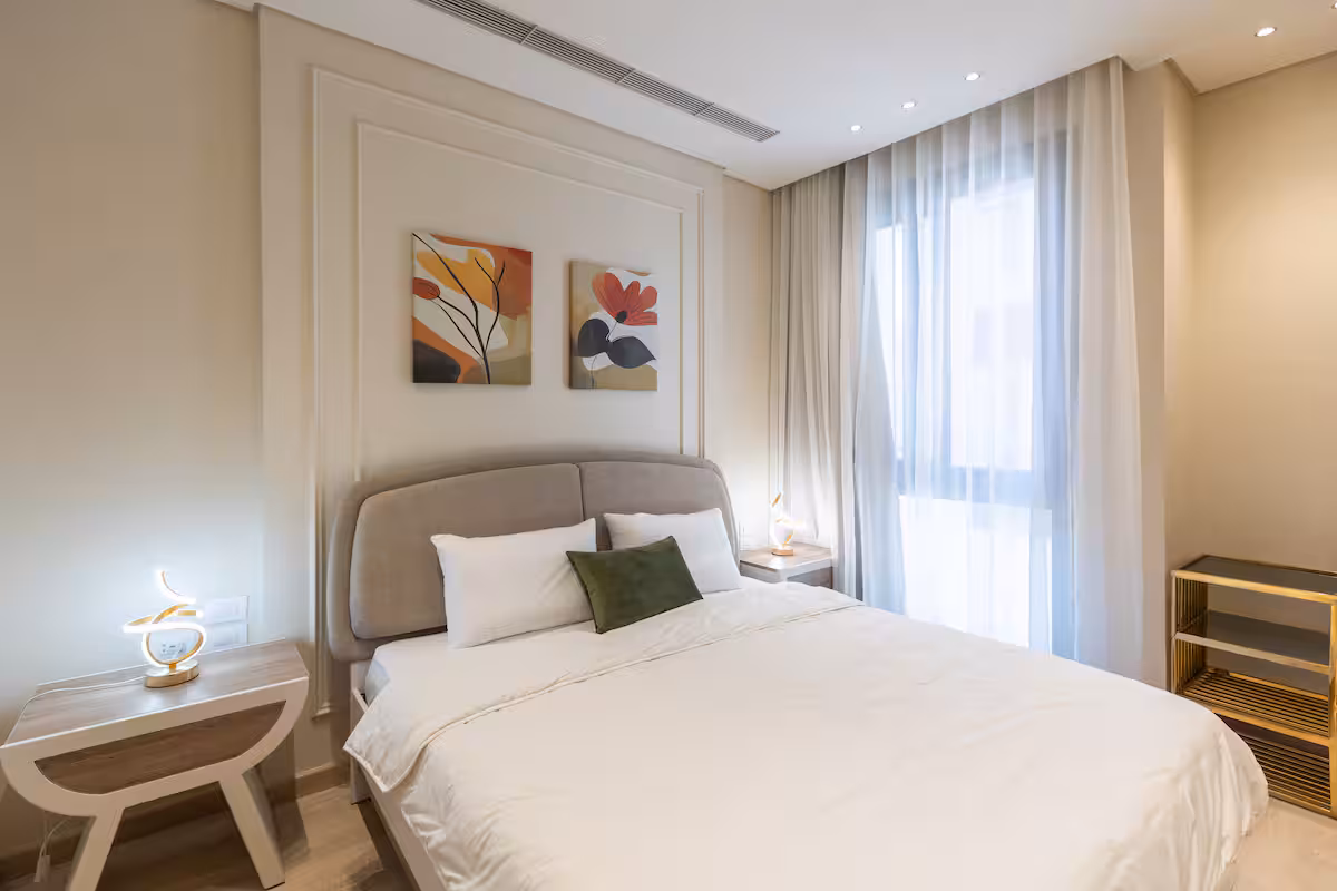 JW Marriott Executive Suite | Pool & Balcony Bliss — Bedroom 1 in New Cairo, Cairo Governorate, Egypt, Egypt