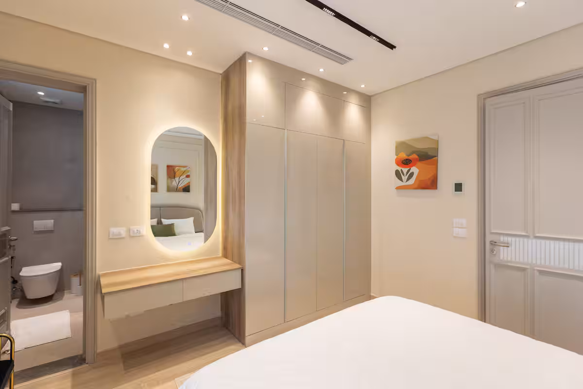 JW Marriott Executive Suite | Pool & Balcony Bliss — Bedroom 1 in New Cairo, Cairo Governorate, Egypt, Egypt — photo 2
