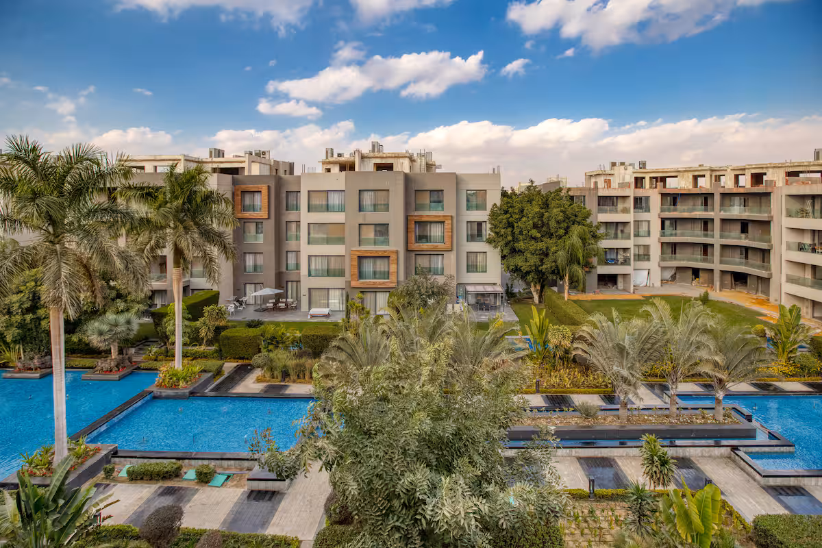 Silver Palm New cairo Luxury 3BR | Pool view — Exterior in New Cairo, Cairo Governorate, Egypt, Egypt