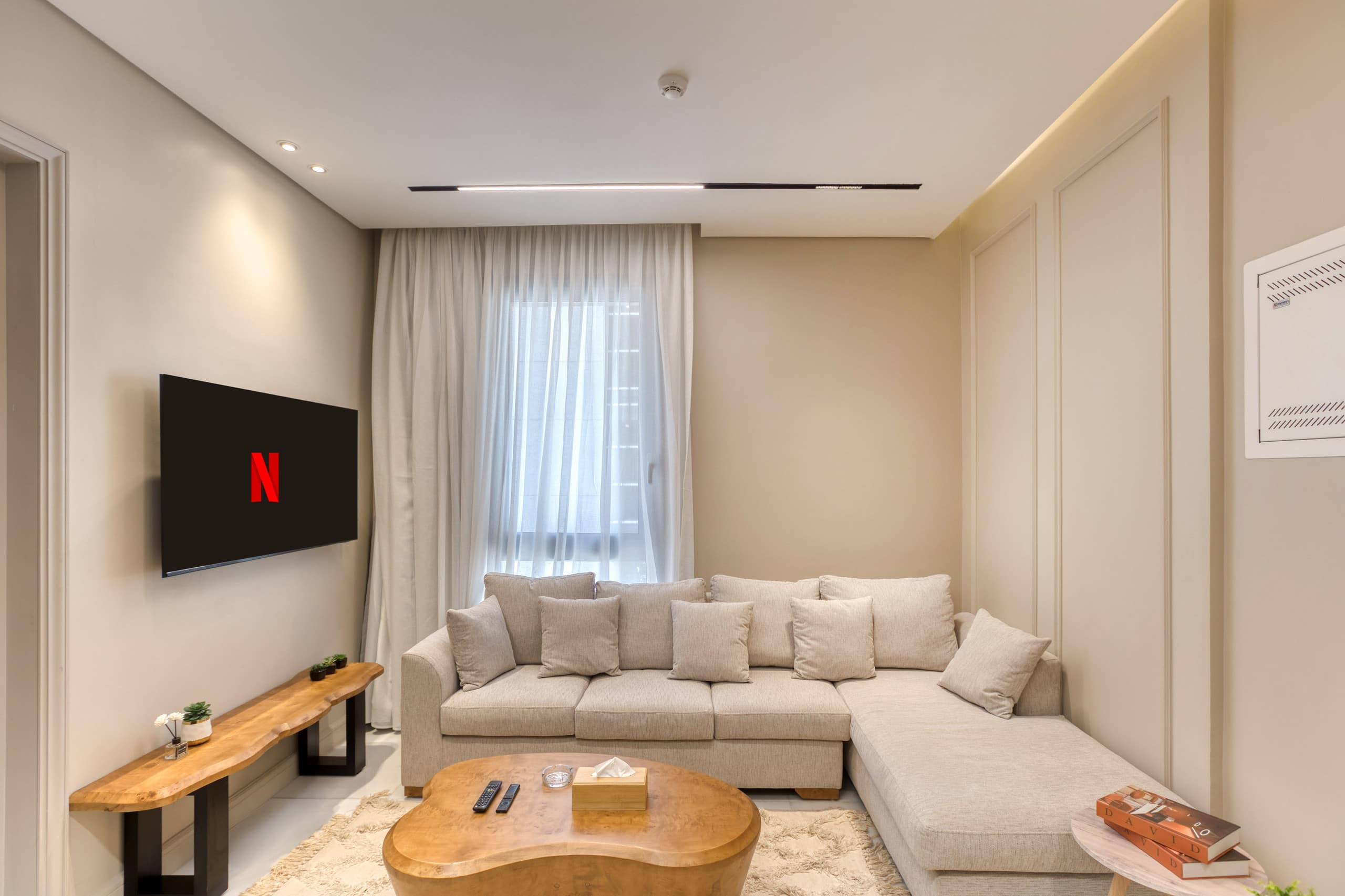 JW-Marriott Charming 1-BR Suite | New Cairo — Living Room in New Cairo , Cairo, Egypt — photo 3