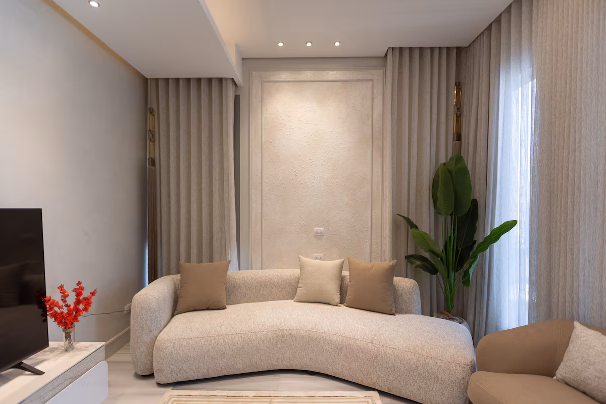 Best View in Town |Suite at JW Marriott Residences — Living Room in First New Cairo, Egypt — photo 2