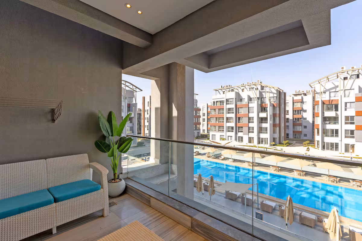 Best View in Town |Suite at JW Marriott Residences — Balcony in First New Cairo, Egypt