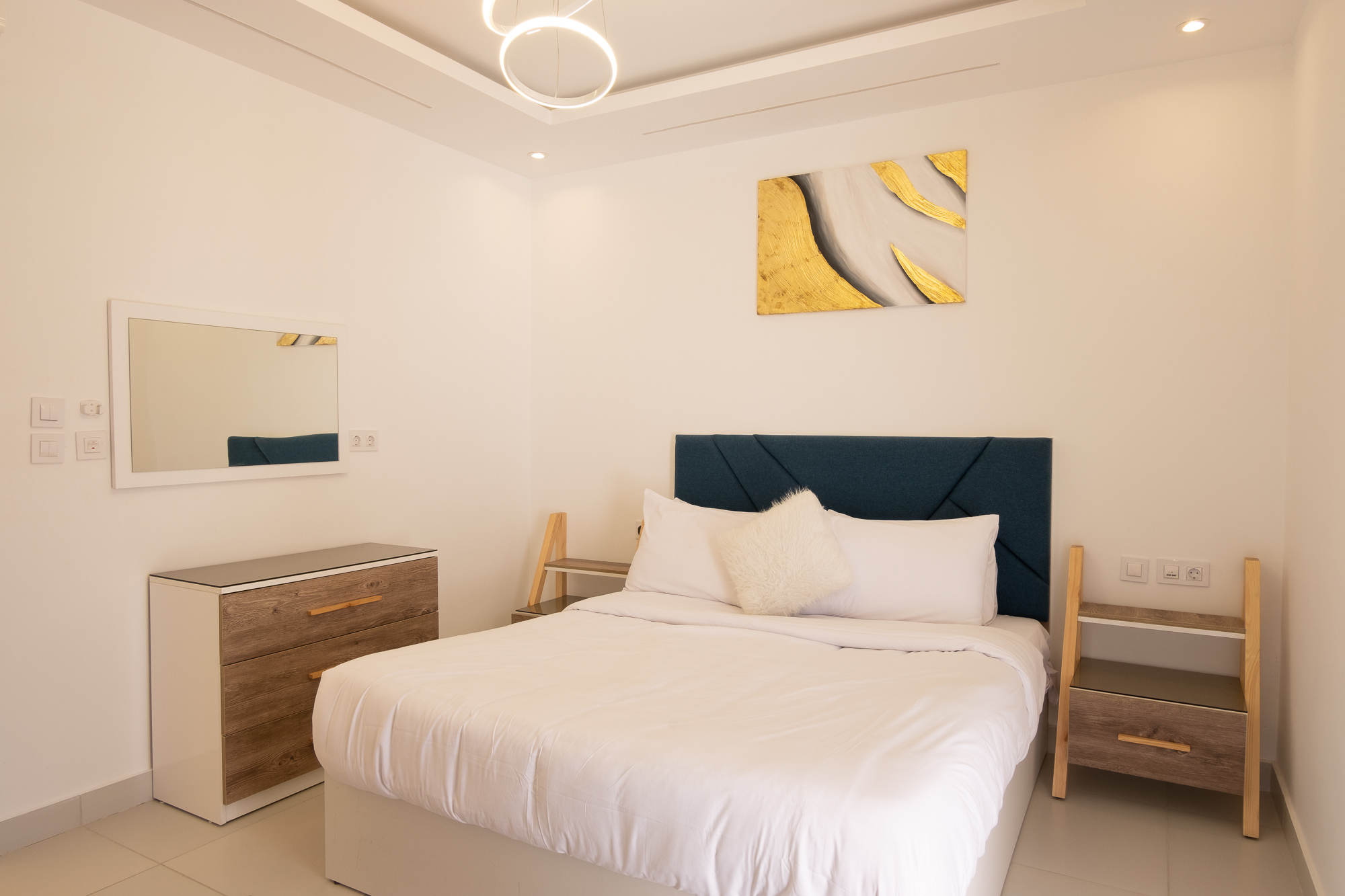 Cozy 2BR Chalet – City View – Marassi — Bedroom 1 in Marrasi, Egypt