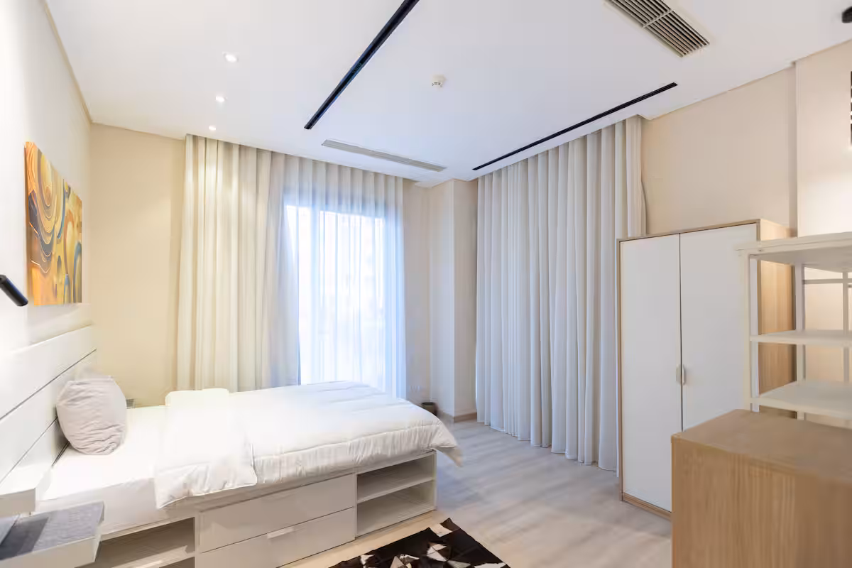 Poolside 3BR | Garden Level | Al-jazi JW Marriott — Bedroom 1 in First New Cairo, Egypt — photo 2