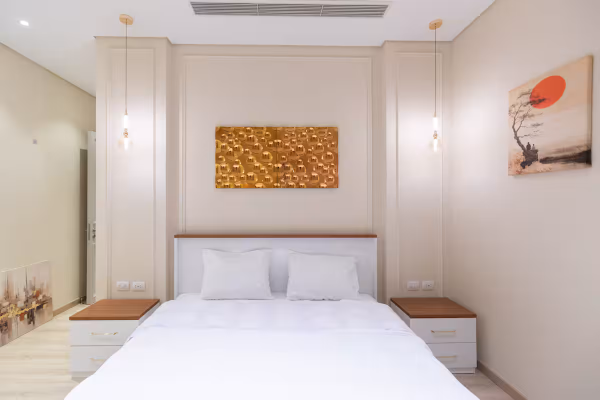 Poolside 3BR | Garden Level | Al-jazi JW Marriott — Bedroom 3 in First New Cairo, Egypt