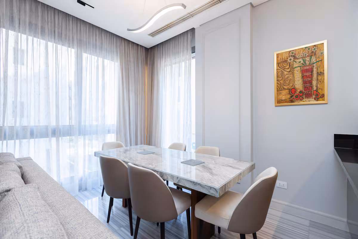Elegant 2BR Residence | Al Jazi by JW Marriott — Dining Area in First New Cairo, Egypt — photo 2
