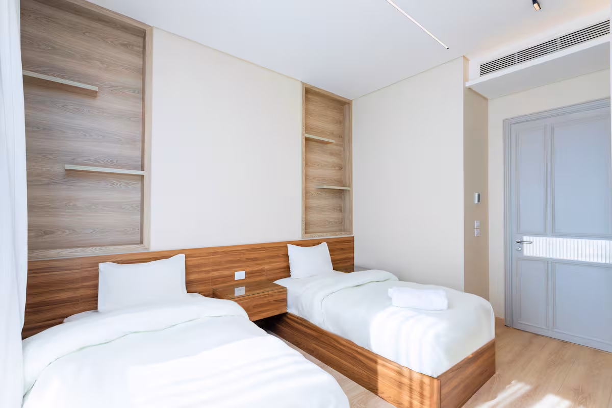 Elegant 2BR Residence | Al Jazi by JW Marriott — Bedroom 2 in First New Cairo, Egypt