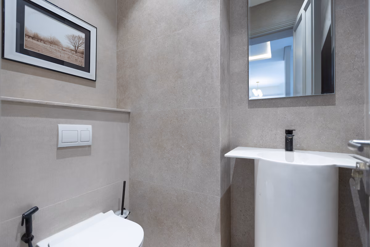 Elegant 1BR Pool View Suite |Aljazi by JW Marriott — Half Bathroom 1 in First New Cairo, Egypt