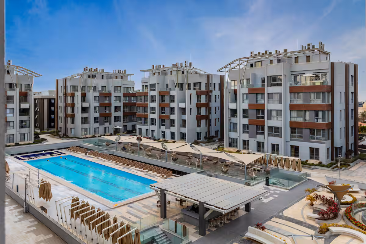 Luxury 1BR Pool View Apt at Al Jazi | JW Marriott — Pool in New Cairo, Egypt