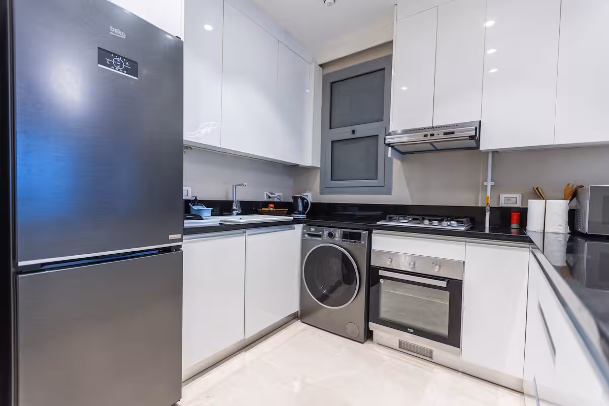 Your Cozy Escape |JW Marriott Residence |New cairo — Full Kitchen in New Cairo, Egypt — photo 3