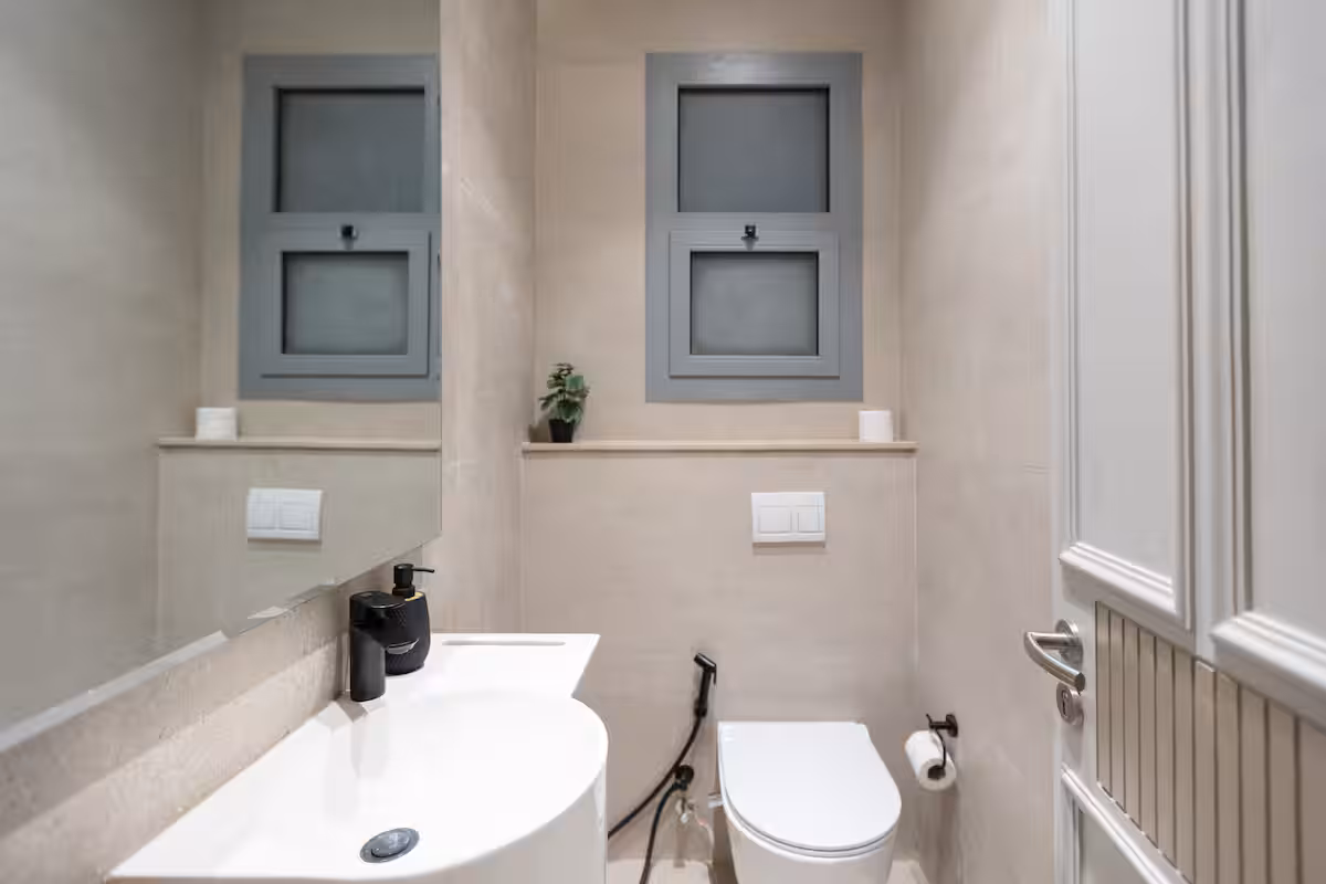 Your Cozy Escape |JW Marriott Residence |New cairo — Half Bathroom 1 in New Cairo, Egypt