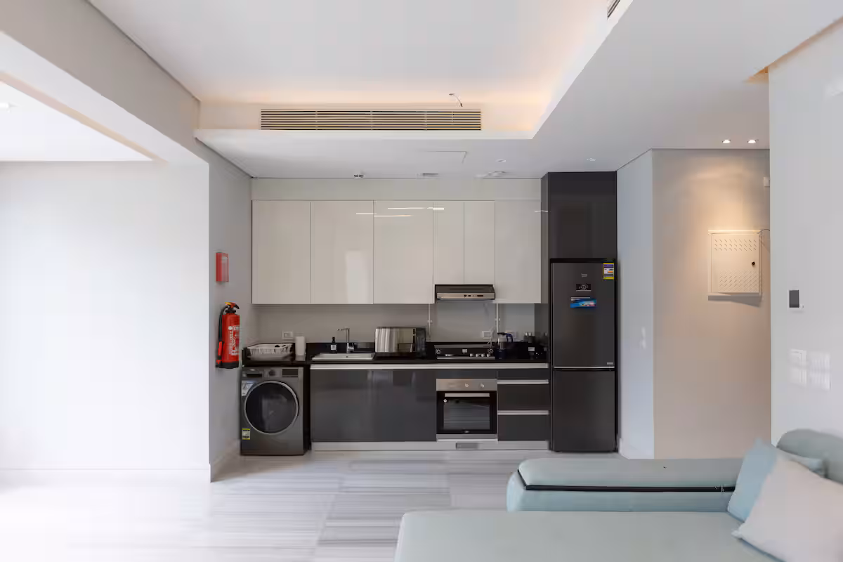 Elegant 1bdr best View Apt | JW Residences Al-jazi — Full Kitchen in New Cairo, Egypt