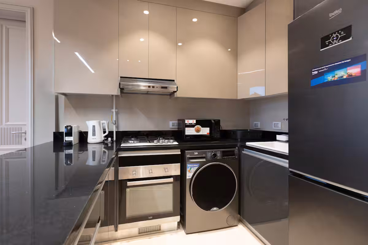 Luxury 1BR at JW Marriott Residences | Al Jazi — Full Kitchen in New Cairo, Egypt — photo 2