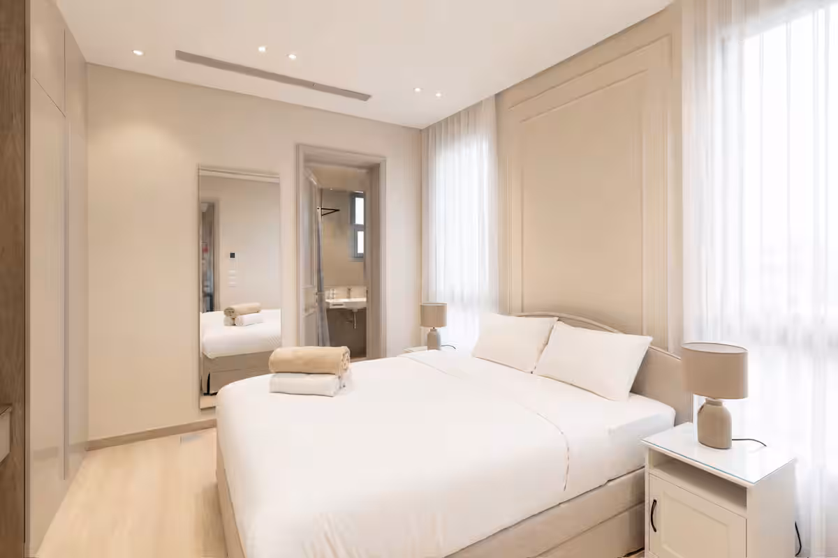 Luxury 1BR at JW Marriott Residences | Al Jazi — Bedroom 1 in New Cairo, Egypt