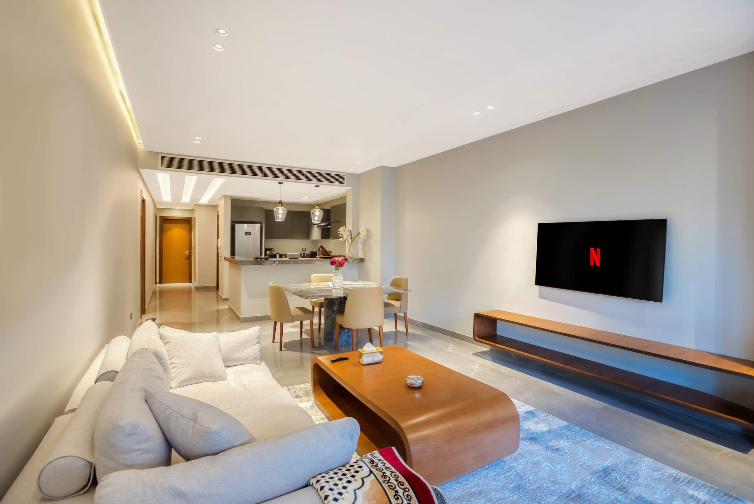 Private Garden Oasis | Elegant 2BR | Silver Palm — Living Room in New Cairo, Cairo, Egypt