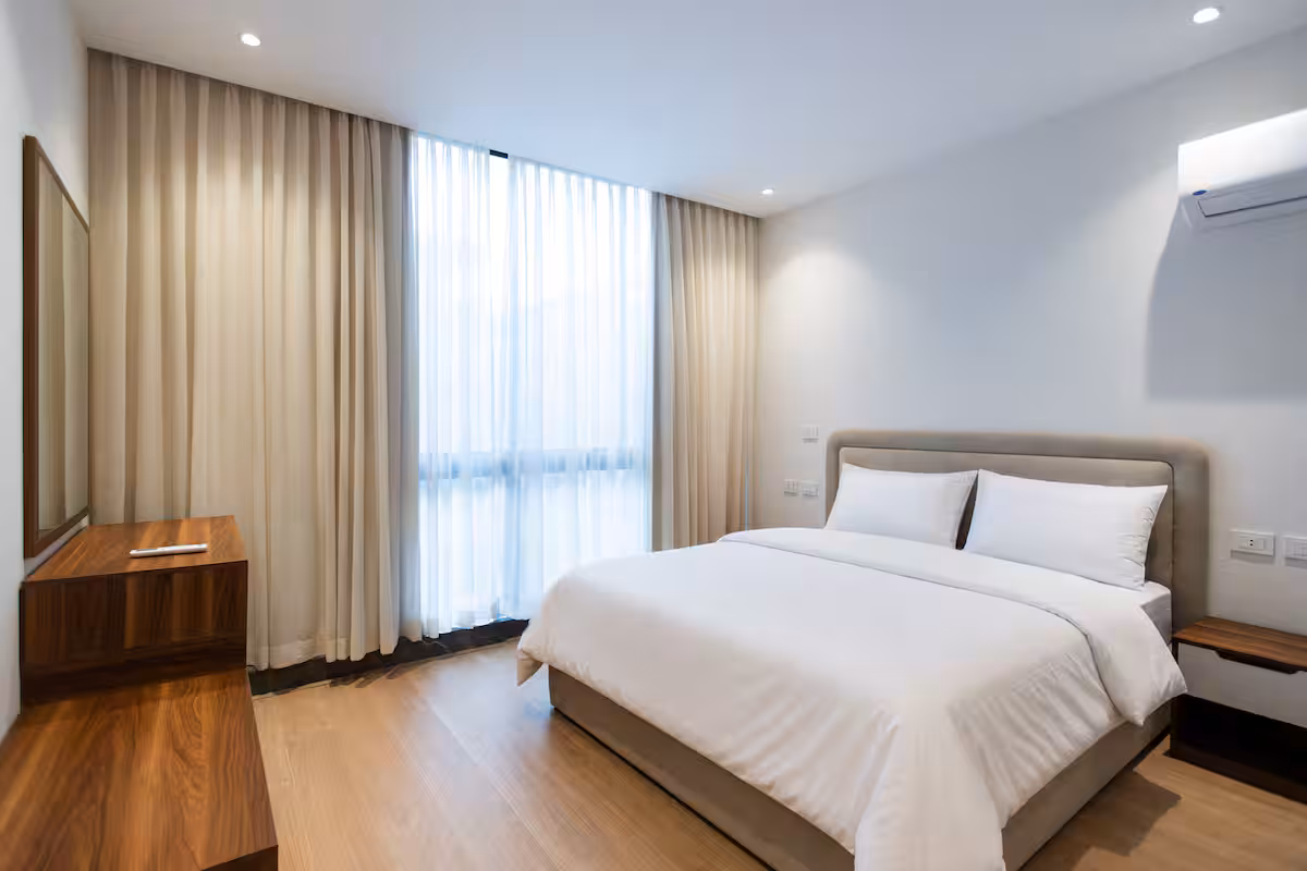 Elegant 2BR Apartment | Lake View Residence — Bedroom 1 in First New Cairo, Egypt