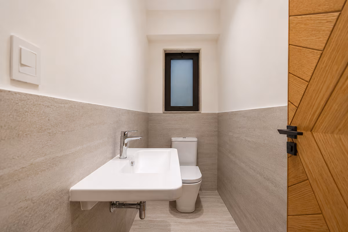 Elegant 2BR Apartment | Lake View Residence — Half Bathroom 1 in First New Cairo, Egypt