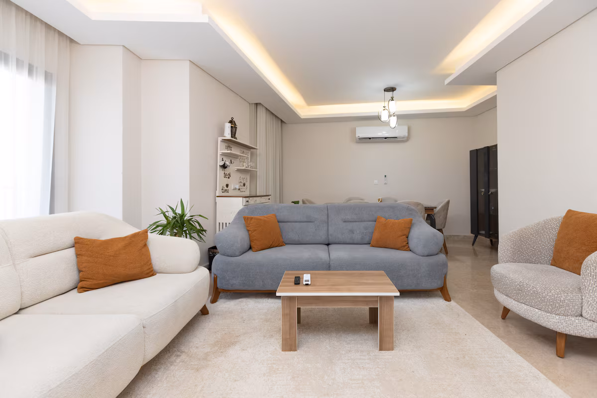 Luxury 3BR Haven Overlooking Green Views -ZED West — Living Room in Sheikh Zayed City, Egypt — photo 3