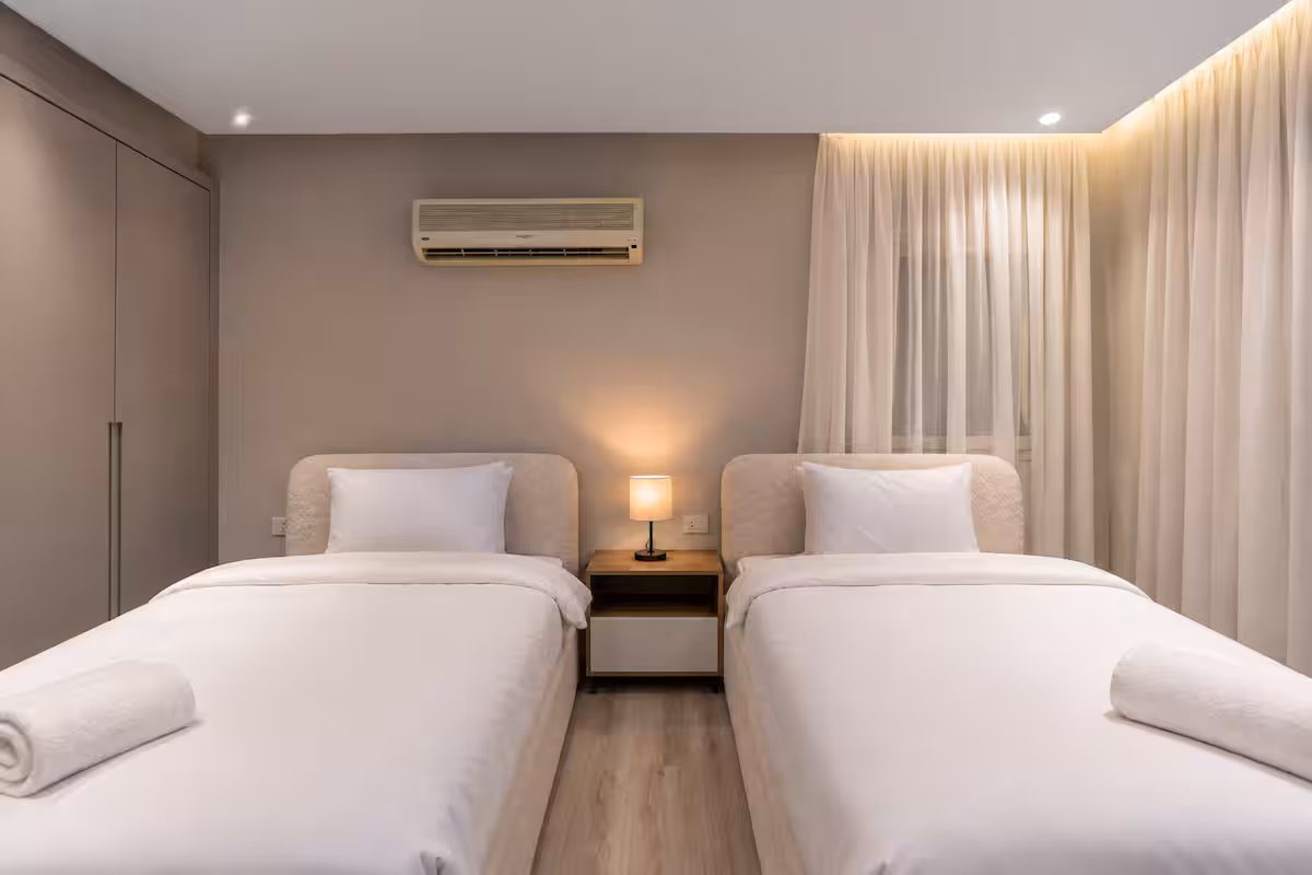 Modern Elegance in Almaza | Premium 2-BR Apartment — Bedroom 2 in Heliopolis, Egypt