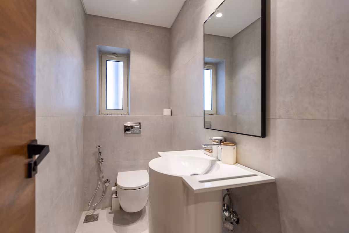 Modern Elegance in Almaza | Premium 2-BR Apartment — Half Bathroom 1 in Heliopolis, Egypt