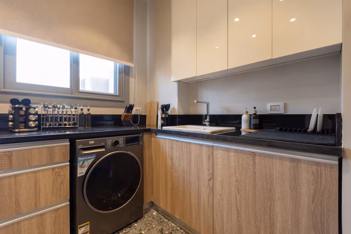 Luxury Pool View Suite at JW Marriott Residences — Full Kitchen in First New Cairo, Egypt — photo 3