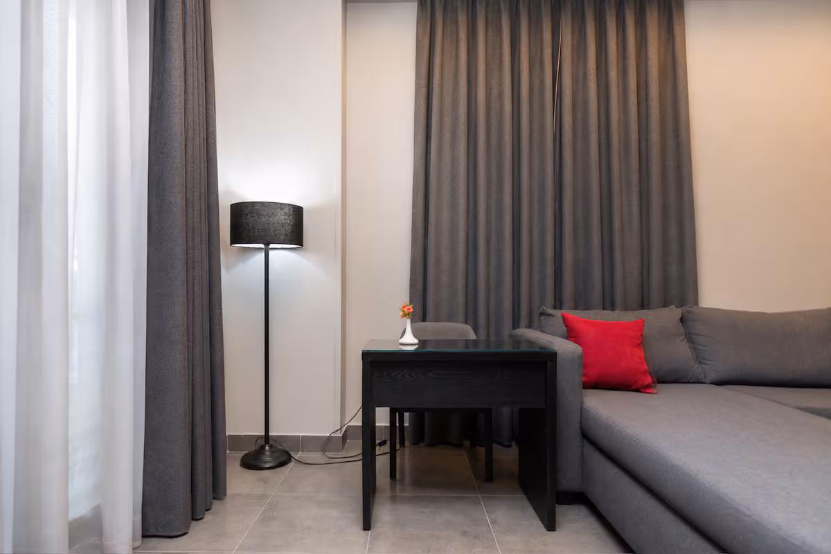 Exclusive One-Suite Hotel | Front of the Waterway — Living Room in First New Cairo, Egypt — photo 3