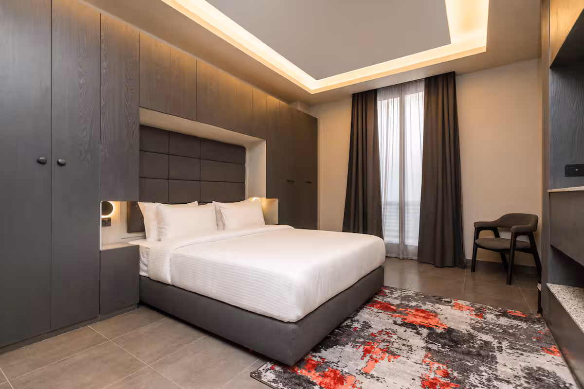 Exclusive One-Suite Hotel | Front of the Waterway — Bedroom 1 in First New Cairo, Egypt