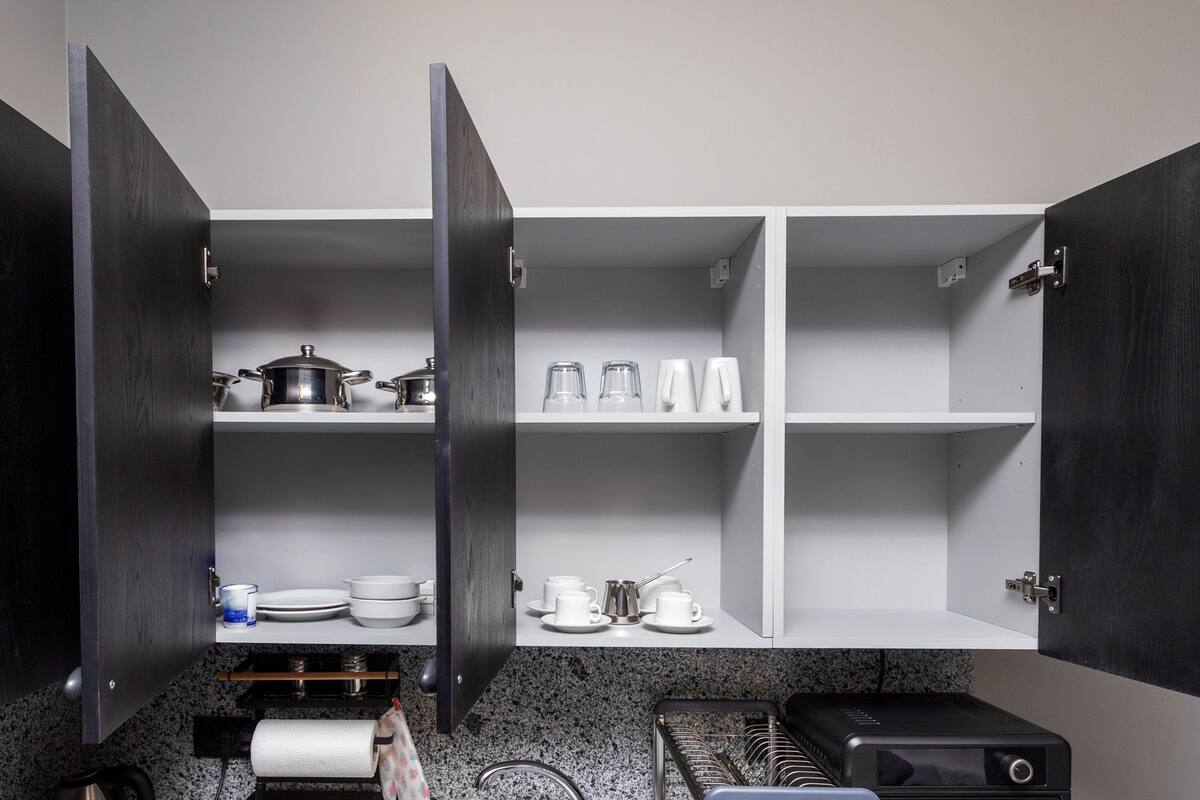 Maisonette Boutique Studio | Waterway Front — Full Kitchen in First New Cairo, Egypt — photo 3