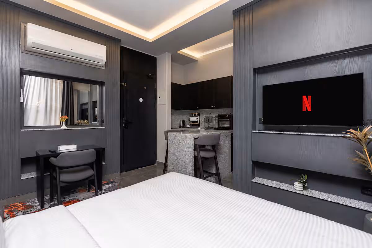 Maisonette Boutique Studio | Waterway Front — Bedroom 1 in First New Cairo, Egypt