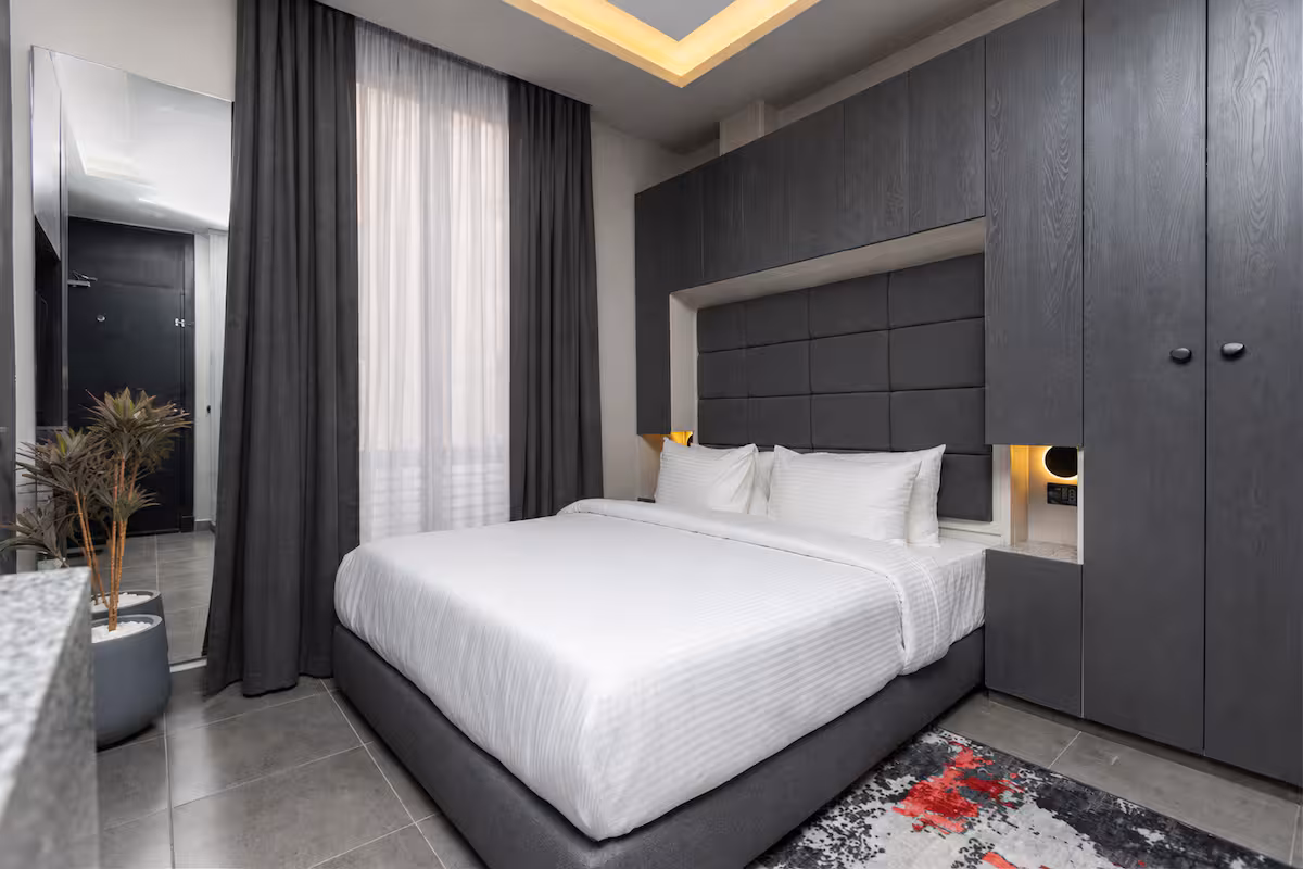 Maisonette Boutique Studio | Waterway Front — Bedroom 1 in First New Cairo, Egypt — photo 2