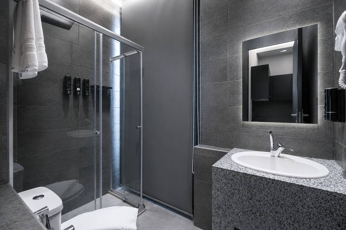 Maisonette Boutique Studio | Waterway Front — Full bathroom 1 in First New Cairo, Egypt