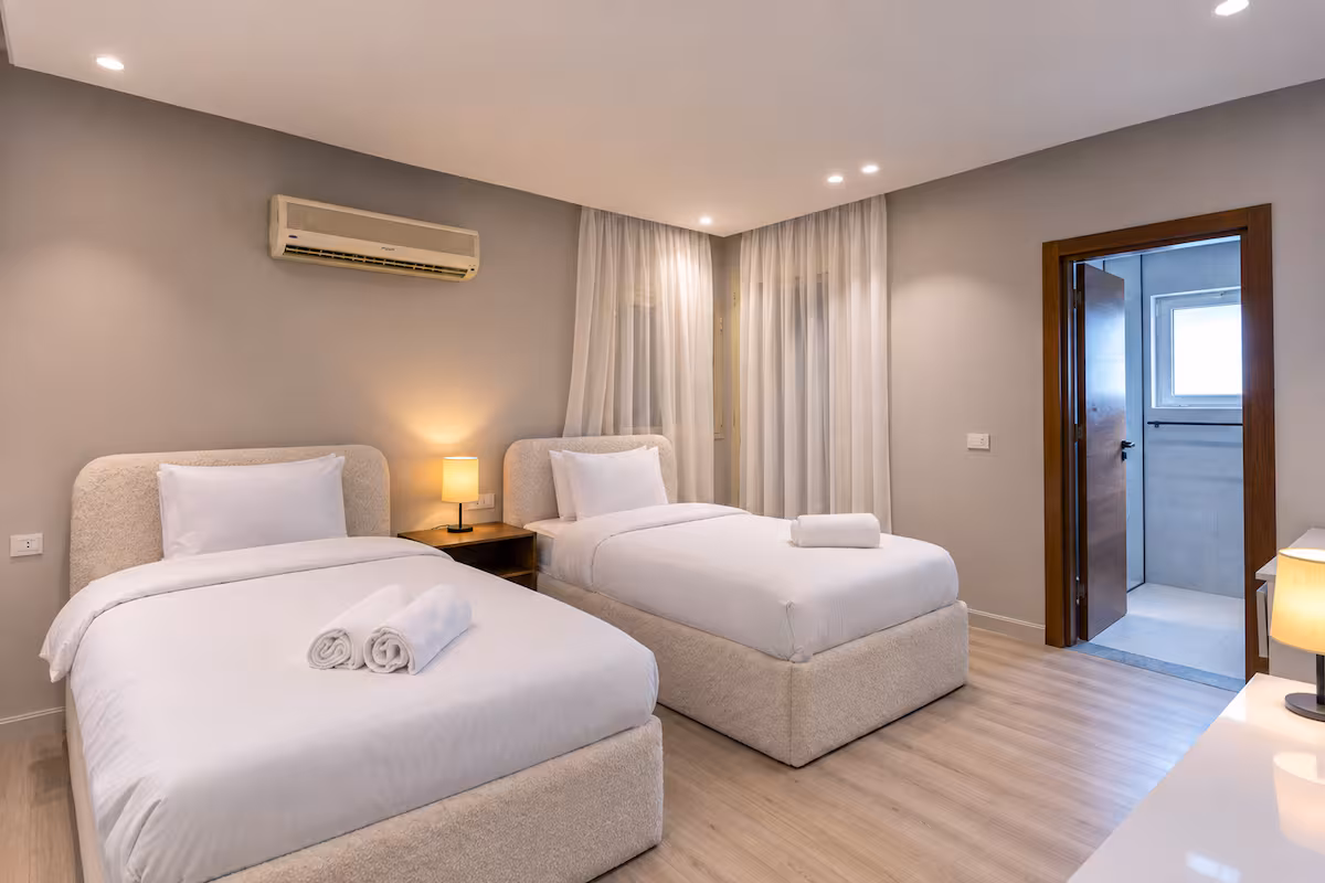 Modern Elegance in Almaza | Premium 2-BR Apartment — Bedroom 2 in Heliopolis, Egypt — photo 3