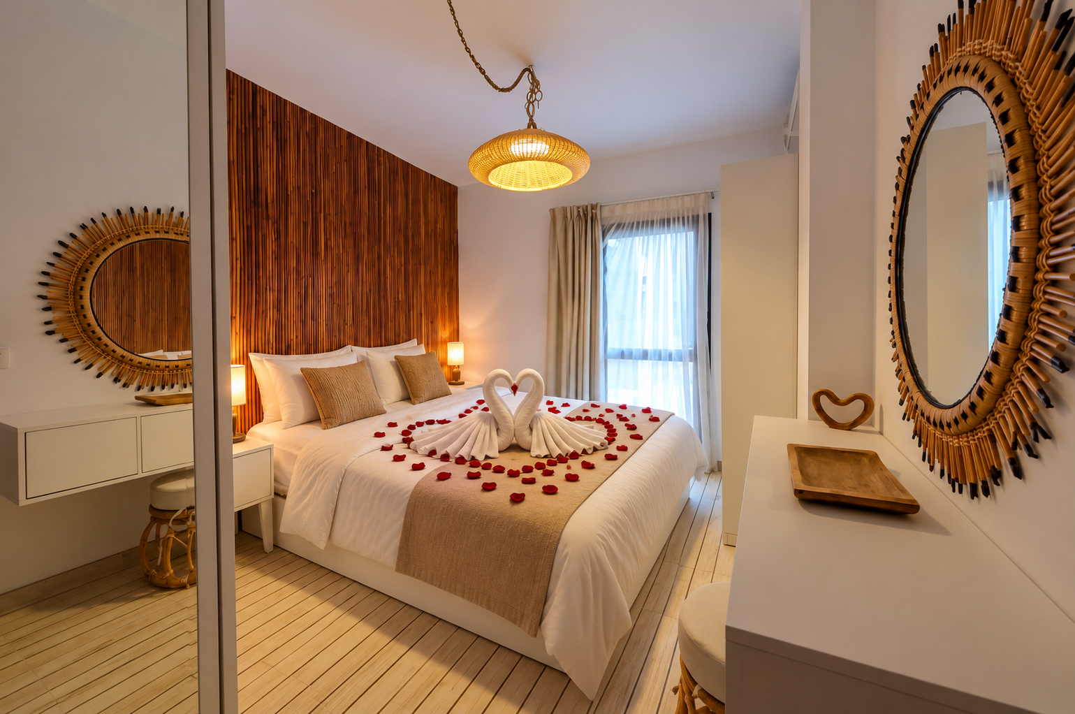 Relaxing 1BR-Pool View-5 Min from El Gouna. — Bedroom 1 in Hurghada,Red Sea, Egypt