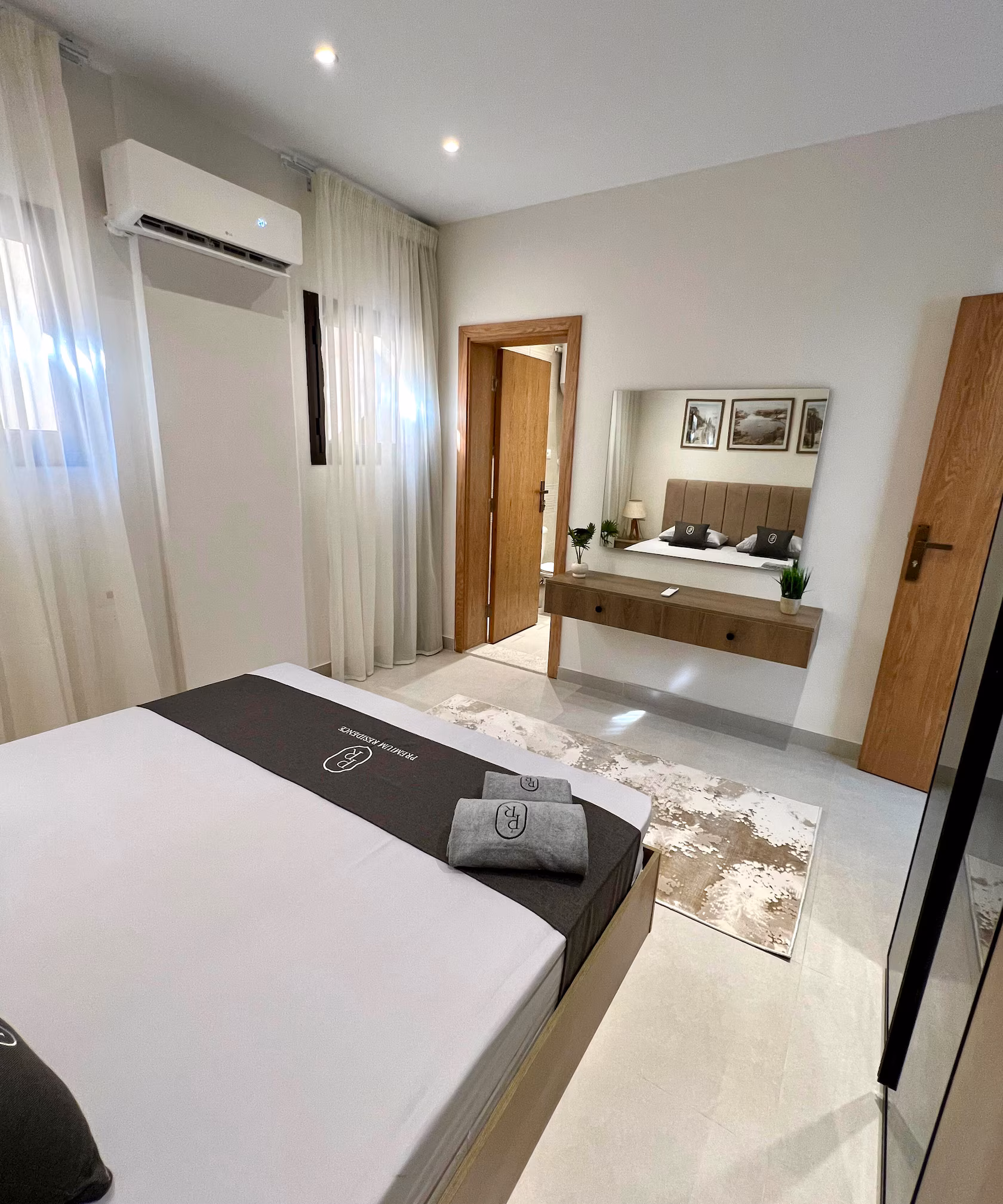 Luxurious Private Garden Apt with High Ceilings — Bedroom 1 in First New Cairo, Egypt