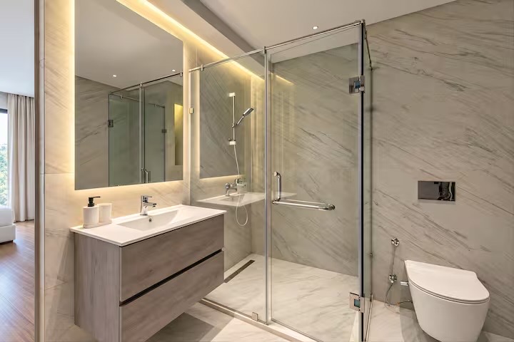 The Signature 4BR+Maid room | Garden&Pool View |SP — Full bathroom 1 in Cairo, Egypt, Egypt — photo 2