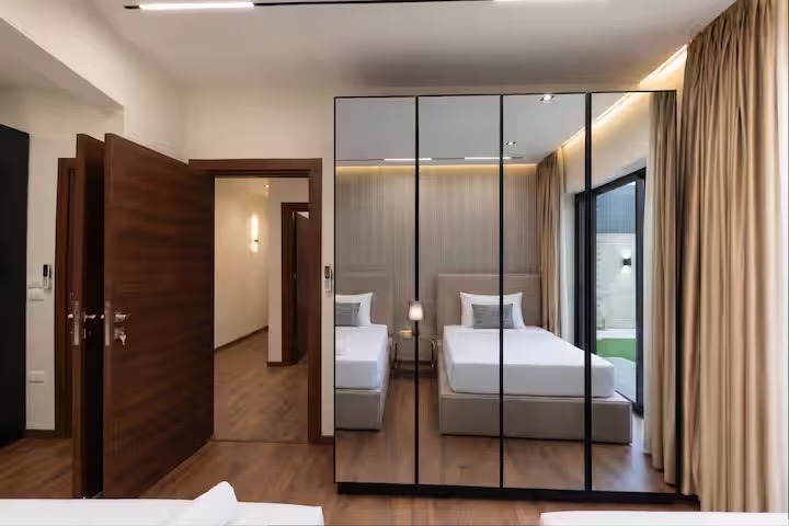Elite 3BR Apt | Private Pool+Maid Room | Lake View — Bedroom 2 in Cairo, Egypt, Egypt