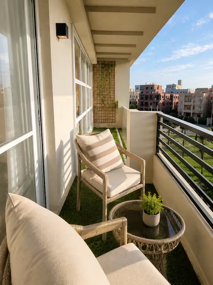 Modern Luxury 3BR • Close to Mall of Arabia /8 — Balcony in Giza, Egypt, Egypt