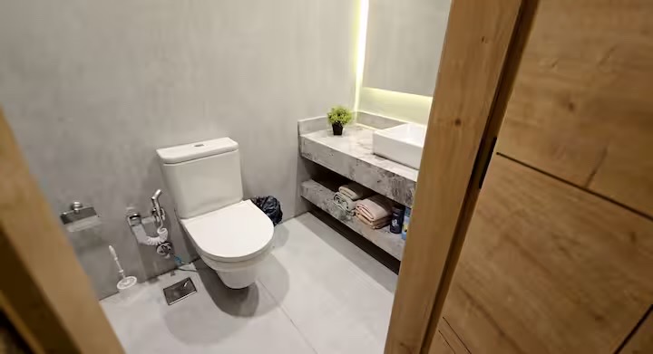 Modern 3BR near Mall of Arabia | 200m² /5 — Half Bathroom 1 in Giza, Egypt, Egypt