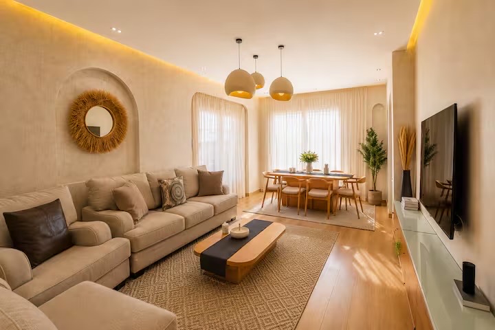Luxury Serviced Apartment near Mall of Arabia /6 — Living Room in Giza,Egypt, Egypt — photo 2