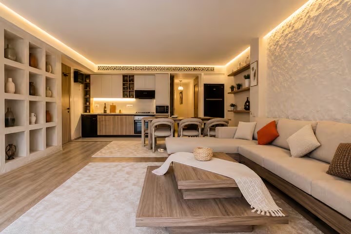 Luxury Boho 3BR Retreat Near Waterway & CFC /7 — Living Room in Cairo, Egypt, Egypt — photo 3