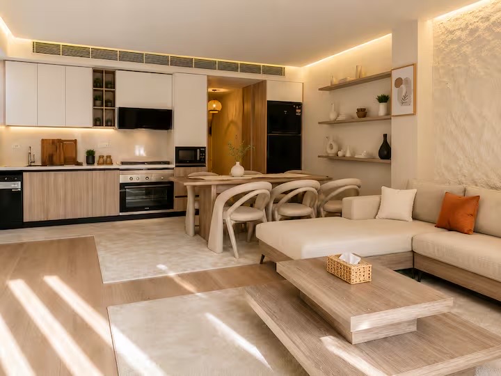 Luxury Boho 3BR Retreat Near Waterway & CFC /7 — Dining Area in Cairo, Egypt, Egypt — photo 2