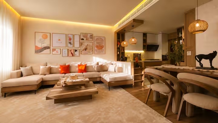 Luxury Boho 3BR Retreat Near Waterway & CFC /8 — Living Room in Cairo, Egypt, Egypt — photo 2