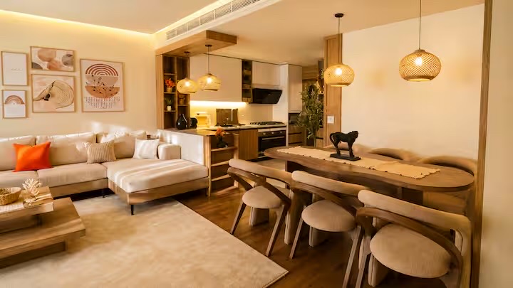 Luxury Boho 3BR Retreat Near Waterway & CFC /8 — Dining Area in Cairo, Egypt, Egypt
