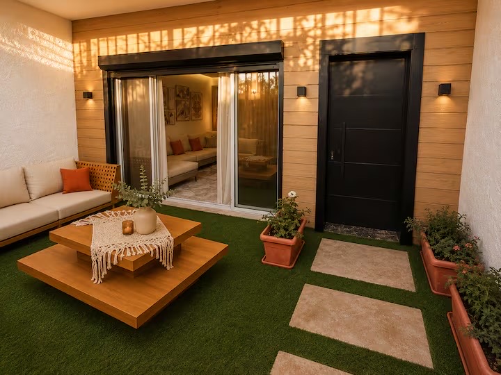 Luxury Boho 3BR Retreat Near Waterway & CFC /8 — Backyard in Cairo, Egypt, Egypt — photo 3