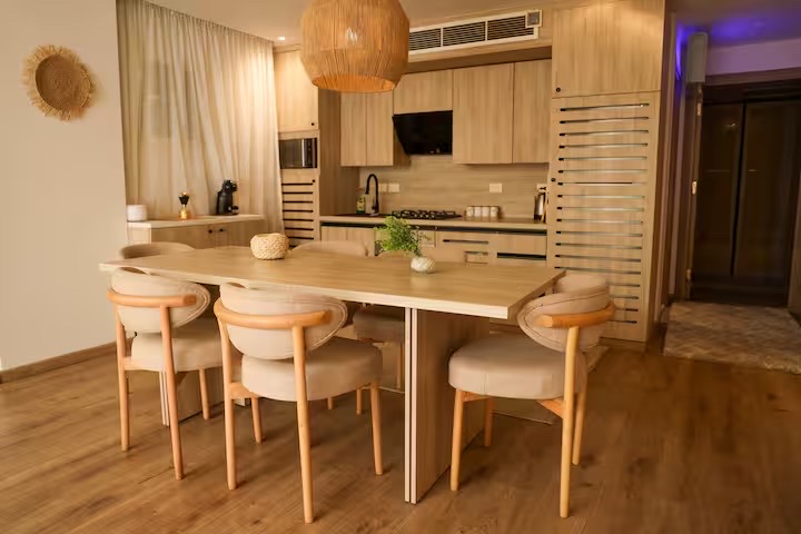Boho Spacious 3BR with Private Garden near CFC, 5A — Dining Area in Cairo, Egypt, Egypt
