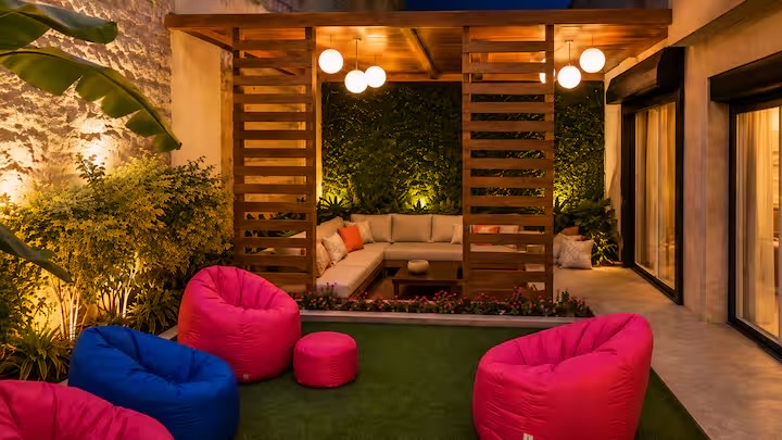 Boho Spacious 3BR with Private Garden near CFC, 5A — Backyard in Cairo, Egypt, Egypt